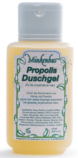 Duschgel mit Propolis, Minkenhus 7802, 200ml, Hautpflege, Körperpflege, Honig